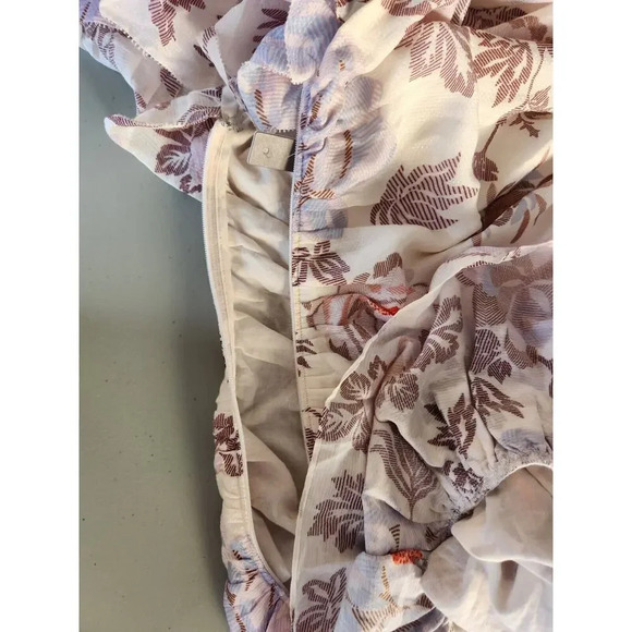 NWT Magali Pascal Desa One-Shoulder Ruffle Mini Dress Size M Floral #MC408 - Picture 13 of 14